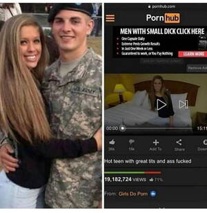 Military Cheating Porn - I think she's cheating on him. Not sure though - 9GAG