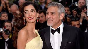 25 Year Old Pregnant Porn - George and Amal Clooney <a href="http://www