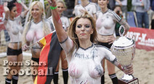 Denmark - Porn stars play in a Denmark vs Germany football match (Sexy football 2012)