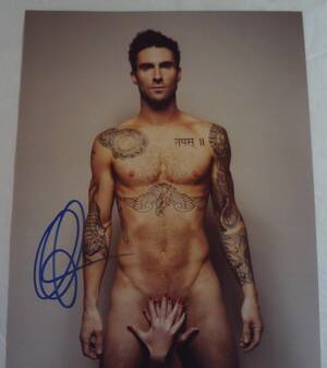 Adam Levine Naked Porn - SEXY Naked Nude ADAM LEVINE Autographed 8x10 Photograph AUTOGRAPH Maroon 5  | eBay