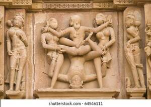 11th Century Porn - Stone Carved Erotic Sculptures Hindu Khajuraho Stock Photo 19523152 |  Shutterstock