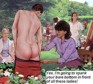 bare bottom spanking captions - 