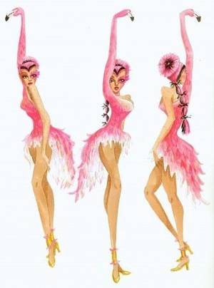 Halloween Amy Rose Porn - #Pink #Flamingo #Costume Inspiration ! Costume design sketches of 'The  House of