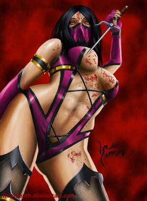 dvorah lesbian naked kiss - Mileena Mortal Kombat by Livindeath