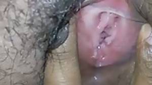 indian clits - Desi indian milf with hairy pussy being fingered on clit