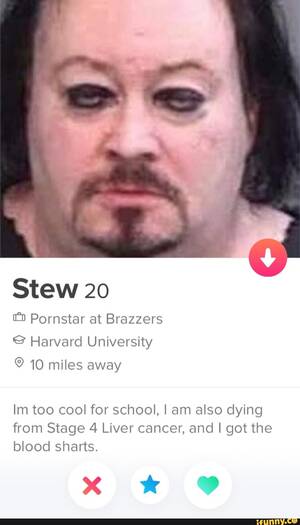 Harvard University Porn Star - Stew 20 â€œ30 Pornstar at Brazzers Â© Harvard University Im too cool for  school, I am also dying from Stage 4 Liver cancer, and I got the blood  sharts. - iFunny