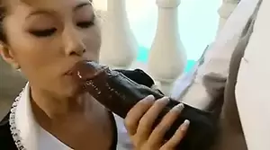 asian maid black cock - Asian french maid blows a BiG black cock | xHamster