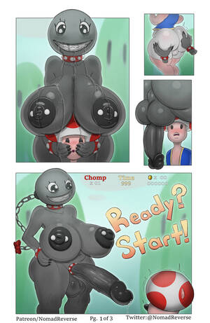 Futa Mario Porn - Rule 34 - 1boy 1futa anthro anthrofied areolae ass balls big ass big balls  big penis breasts chain chomp comic duo english text femboy futa on femboy  futa on male futa with