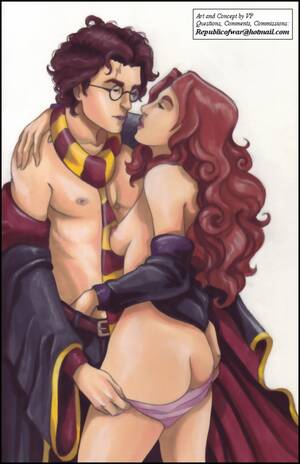 Harry Potter Toon Porn - Harry want penetrate this ginger-haired tart â€“ Harry Potter Cartoon Sex