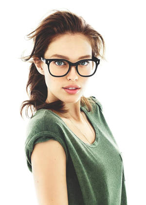 Chicks With Glasses Nerd Porn - brunettes women models schoolgirls glasses Emily DiDonato white background  girls with glasses - Wallpaper ( / Wallbase.