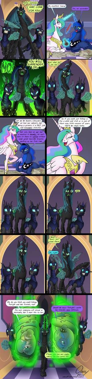 Mlp Chrysalis Celestia Comic Porn - Chryssy's Hostile Takeover by Omny87.deviantart.com on @DeviantArt. Mlp  ComicsFunny ...