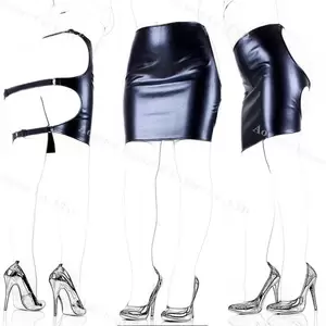 adult sex fetish - Hot Sale Mini Skirt Porn Adult Sex Product Black Leather Panty Latex Dress  Fetish PVC Erotic