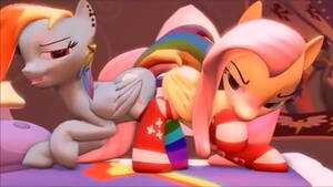 Furry Porn Rainbow Dash And Fluttershy - Fluttershy and Rainbow Dash dildo doblÃ© - XVIDEOS.COM