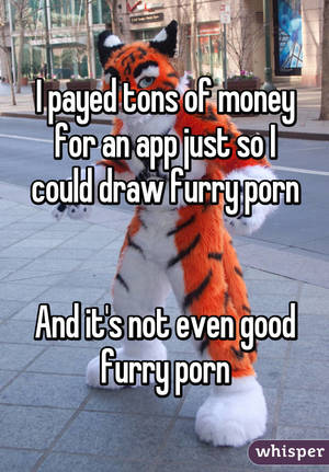 Money Furry Porn - I payed tons of money for an app just so I could draw furry porn And ...