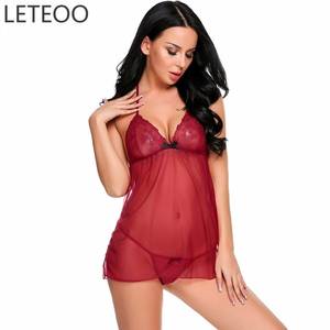 baby doll lingerie transparent - Transparent Underwear Lingerie Sexy Erotic Hot Clothes Women Floral Lace  Babydoll Dress Porn Costumes intimates Sex