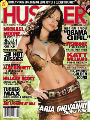 Aria Giovanni Porn 70s - Hustler December 2007 with Aria Giovanni