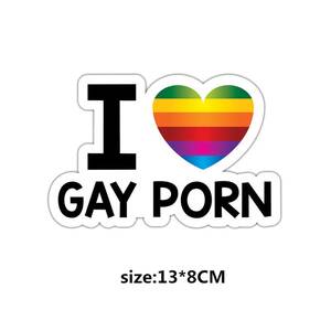 Honda Gay Porn Boys - Car Stickers I LOVE GAY PORN Reflective for Honda Pilot CR-V Clarity Accord  hrv Odyssey Ridgeline - AliExpress