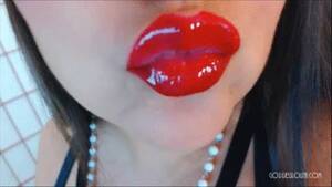 Lipstick Fetish Porn - Arousing Red Lipstick Kisses - Femme Fatale | Clips4sale