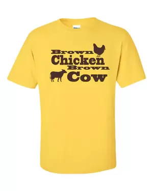 Funny Chicken Porn - Brown Chicken Brown Cow Porn Music Atkins Retro Hip Funny Men's Tee Shirt  760 | eBay