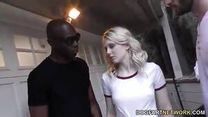 blonde gangbanged by big black cocks - Blonde slut gets a big black cock gangbang - BUBBAPORN.COM