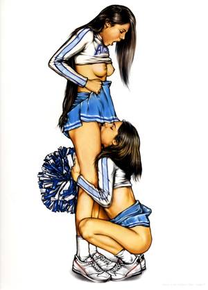 Cheerleader Porn Drawings - Save the cheerleader .