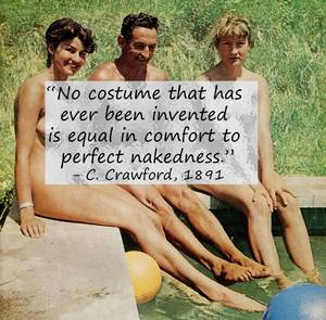 fun nudist naturist nudism - The perfect swim wear. your skin. Nude is not lewd, nor is it