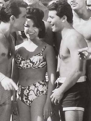 annette funicello beach movies - At one time, Frankie almost quit the movies and joined a high-wire act in  the Circus. But he realized he never could work with out Annette. (Groan).