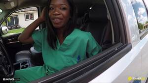 Interracial Porn Runaway Car - Ebony nurse Stacy on the way to work has her car break down and calls out  our perverted mechanic to help her - Gosexpod.com Tube - Best public xxx  videos