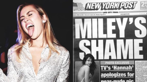 Miley And Selena Porn Captions - Miley Cyrus Isn't Sorry About That Controversial Nude Photo 10 Years Later  | HuffPost Entertainment