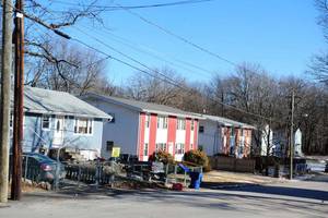 Autumn Homemade Meth Porn - The former apartment of disgraced Monsignor Kevin Wallin, third house from  the left, at