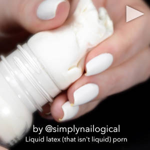 Black Stars With Nail Polish - Liquid latex porn (followers request)