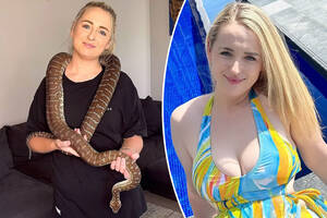 Female Snake Porn - Porn star's pet python bites partner's penis in horror scene