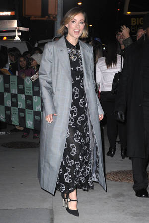 coat - Not to be backhanded bitches, but given how uneven her red carpetry can be,  it's kind of a shame she didn't save this whole look up for an event that  called ...