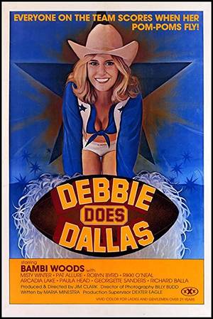 Classic Cowboy - Debbie Does Dallas Fridge Magnet Classic Porn Bambi Woods Movie Poster  Canvas Print 3.5 x 5