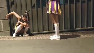 hot cheerleader upskirts peeing - Cute cheerleader pees in public - ThisVid.com