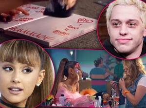 ariana grande hot naked lesbian sex - 'HUUUUGE': Ariana Grande suggests Pete Davidson was 'really big' in 'Thank  U, Next' video