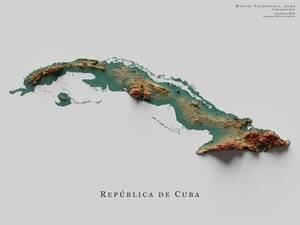 1940s Cuban Porn - The topography of Cuba : r/MapPorn