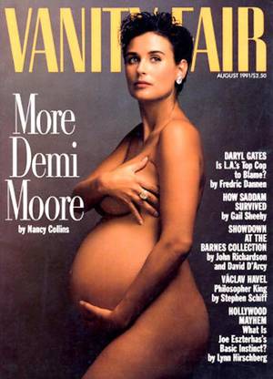 Bruce Jenner Sex Nude - Moore also chose Annie Leibovitz to show off her naked body when she was  seven-months pregnant with daughter Scout.