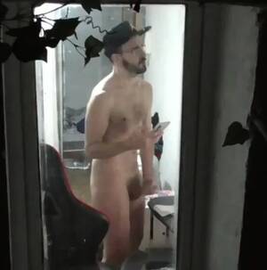 neighbor jerk off - Neighbor is being secretly filmed while jerking off and watching gay porn -  AllBoner.com