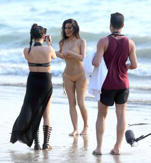 naturist beach cfnm - Visual Feed: Kim Kardashian spotted in the middle of a beach shoot in  Thailand â€” Acclaim Magazine
