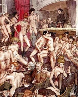 group sex orgy art - Orgy (retro drawings) Porn Pictures, XXX Photos, Sex Images #140281 - PICTOA