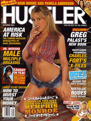 1992 Hustler Porn - Hustler October 2006 magazine back issue Hustler magizine back copy Larry  Flynt's Flagship Magazine Since 1974