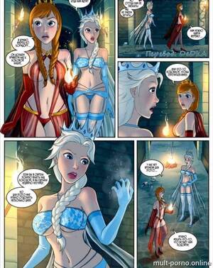 Elza Porn Cartoon Captions - Futanari Rapunzel fucks Elsa and Anna in the anus with a big cock (+porn  comics) - Hentai