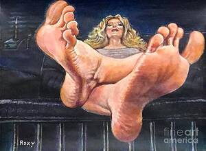 foot slave drawing - Foot Slave Femdom Art | BDSM Fetish