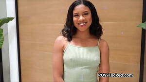 ebony teen casting - Light skin ebony teen rides cock on casting Porn Video - Rexxx