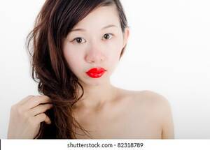 asian unclothed teens - Beautiful Long Hair Asian Girl Red Stock Photo 82318789 | Shutterstock