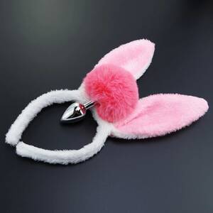 Kawaii Cute Tail Plug Porn - Kawaii Bunny Tail With Ears Female Butt Plug Cute Rabbit Tail With Plush  Ear Metal Anal Plug Women Gay Gifts for Lover Sex Toys - AliExpress