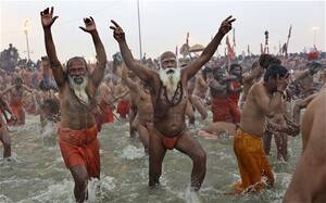 india waters model nude - Millions of Hindus plunge into Ganges River in India to wash away their sins