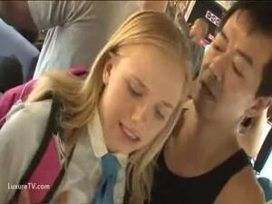 molested teen - Hot innocent teenager blondes get molested in bus by Asian perverts -  LuxureTV