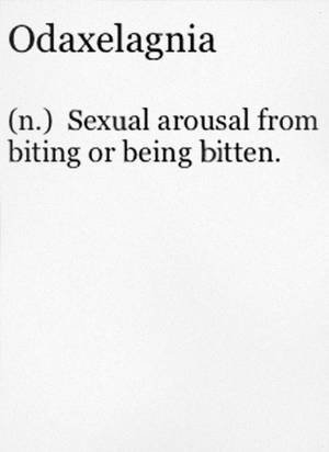 Biting Sex - Sexual arousal from biting or being bitten